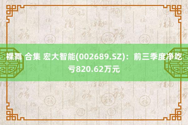 裸舞 合集 宏大智能(002689.SZ)：前三季度净吃亏820.62万元
