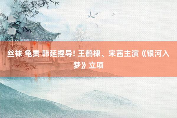 丝袜 龟责 韩延捏导! 王鹤棣、宋茜主演《银河入梦》立项